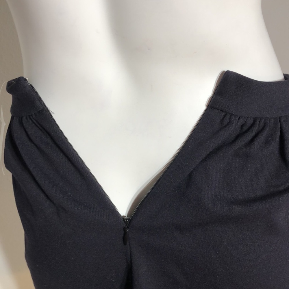 J. CREW Black Swingy‎ Stretch Ponte Knit Mini Skirt Sz 00 NWT - Picture 8 of 13